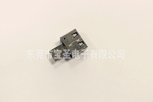 USB-MICRO公+A母轉接頭帶護套 短體