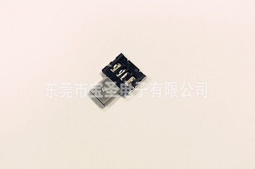 USB-MICRO公+A母無鐵殼超薄轉接頭